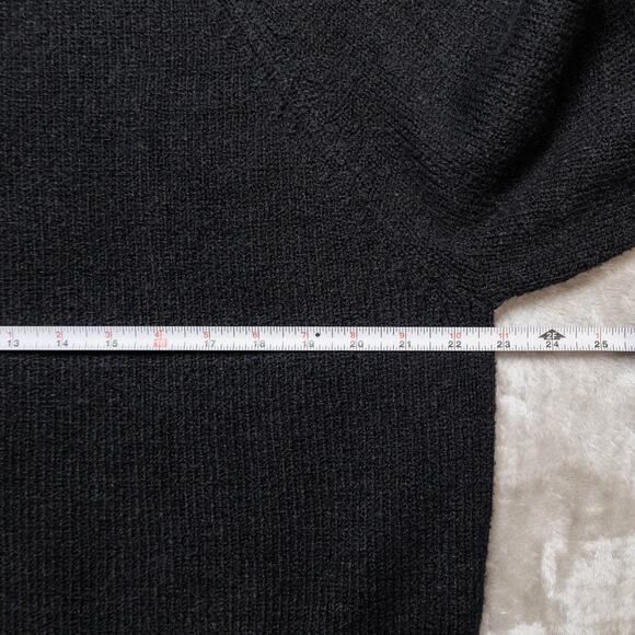 Old Navy Black Pullover Mock Neck Cropped Sweater Womens Size L - Picture 4 of 12